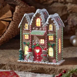 Light Up Gingerbread Candy Towers – 27cm - image 2