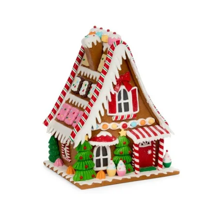 Light Up Gingerbread Sugar Chalet – 26cm - image 2
