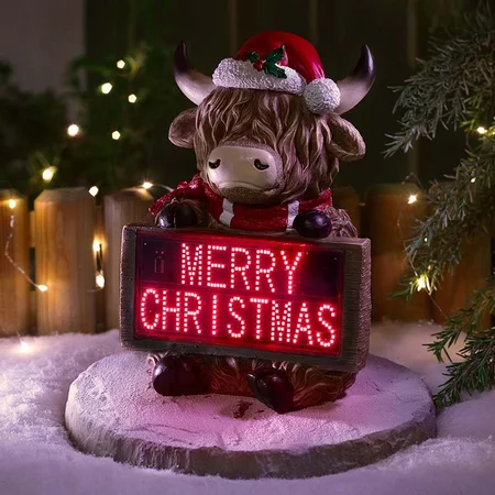 Highland Cow Merry Christmas
