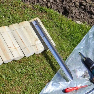Log Roll Stakes 46 cm Pack of 3