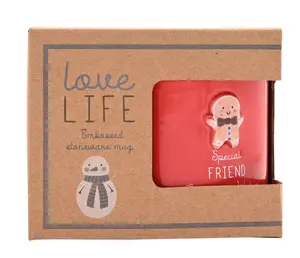 Love Life Christmas Embossed Mug - Friend - image 2