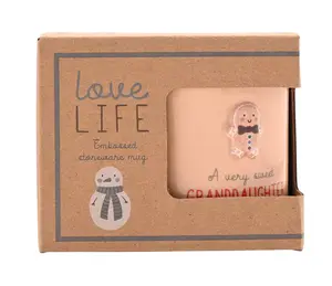 Love Life Christmas Embossed Mug - Grandaughter - image 2