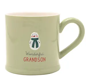 Love Life Christmas Embossed Mug - Grandson - image 1