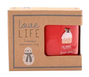 Love Life Christmas Embossed Mug - Mummy - image 2