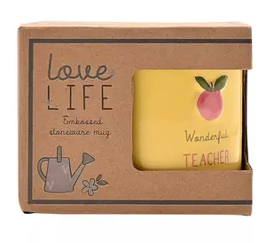 Love Life Embossed Mug - Teacher - image 1