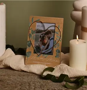 Love Story 'Mr & Mrs' Frame with Wire Heart - 4" x 6" - image 2