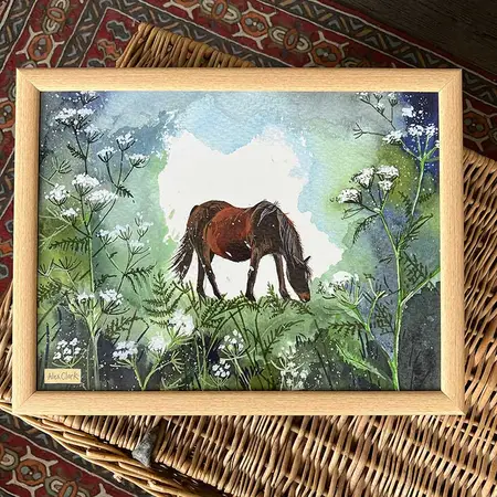 Lp14 Horse And Cow Parsley Lap Tray