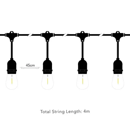 Madison Solar Drop Bulb Lights - Set Of 10 - image 2