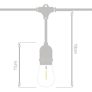 Madison Solar Drop Bulb Lights - Set Of 10 - image 4
