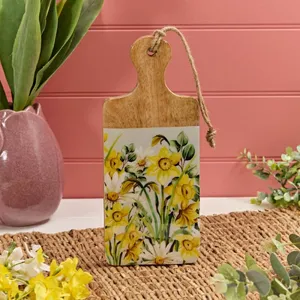 Mango Wood Floral Enamel Trivet