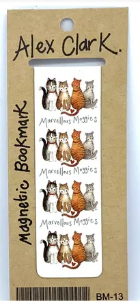 Marvellous Moggies Bookmark by Alex Clark