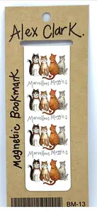 Marvellous Moggies Bookmark by Alex Clark