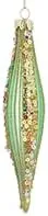 Matt Green Teardrop w Multi Sequin Stripes