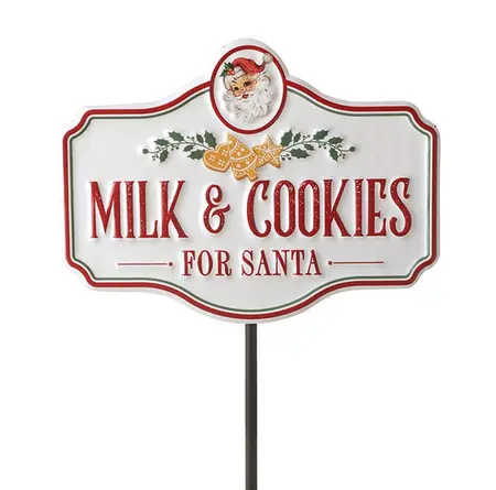 MILK & COOKIES SANTA STAKE
