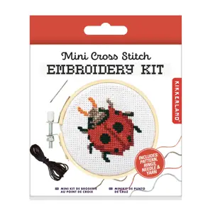 Mini Cross Stitch Kit Ladybug - image 1