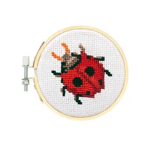 Mini Cross Stitch Kit Ladybug - image 2