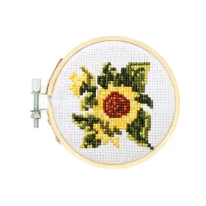 Mini Cross Stitch Kit – Sunflower - image 1