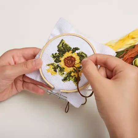 Mini Cross Stitch Kit – Sunflower - image 3