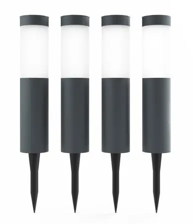 Mini London USB Solar Post Lights (Set Of 4) Anthracite Edition - image 2