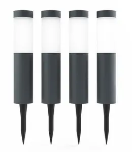 Mini London USB Solar Post Lights (Set Of 4) Anthracite Edition - image 2