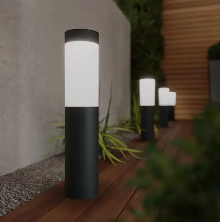 Mini London USB Solar Post Lights (Set Of 4) Anthracite Edition - image 1