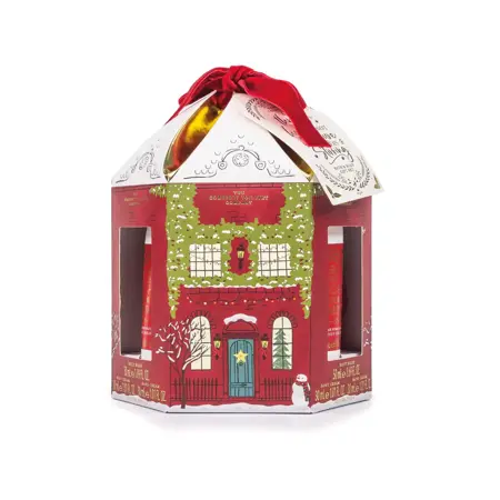 Mini Pamper Set Red Snow House (Red Mesh Sponge) 50ml BW 30ml BC 30ml HC Red (P) - image 1