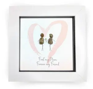 Mini Pebble - White -Always my Mum, Forever my Friend - image 1