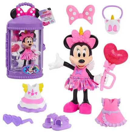 Minnie Mouse Fabulous Fashion Doll Asst (Purple & Pink)