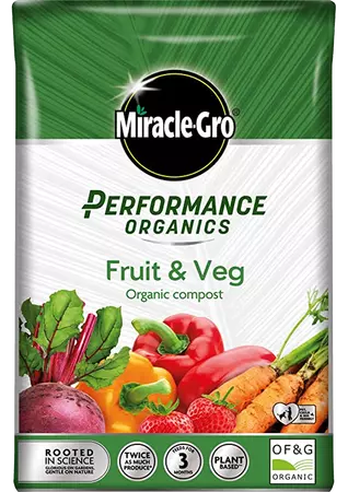 Miracle-Gro Performance Organics Fruit & Veg Compost 40L