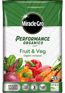 Miracle-Gro Performance Organics Fruit & Veg Compost 40L