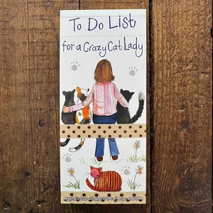 Mnp27 Crazy Cat Lady Magnetic To Do List - image 1