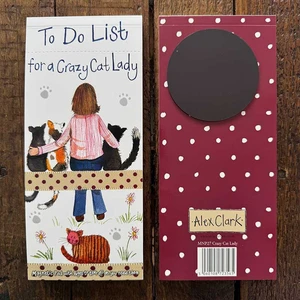 Mnp27 Crazy Cat Lady Magnetic To Do List - image 2