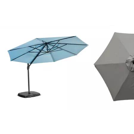 Grey Monaco Free Arm 3.3m Round Parasol