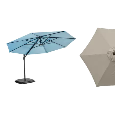 Taupe Monaco Free Arm 3.3m Round Parasol