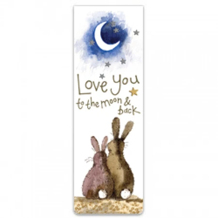 Moon Bookmark by Alex Clark