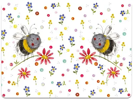 Mt45 Bees And Flowers Placemat