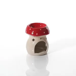 Mushroom Ceramic Wax Melt Burner With Smiley Face - image 2