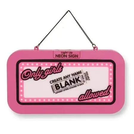 Neon name signs Only Girls Allowed (Blank)
