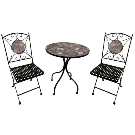 New Slate 60cm Mosaic Bistro Set