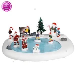 NORTHERN LIGHTS SKATING POND, BATTERY OPERATED (4.5V)