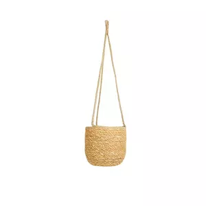 Odda Hanging Natural Woven Lined Planter H17Cm D19Cm