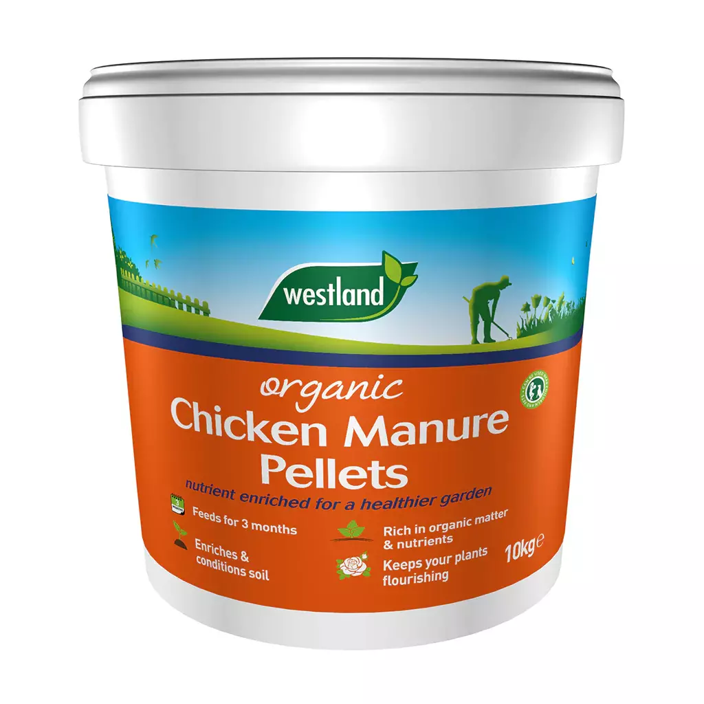 Organic Chicken Manure Pellets Bucket Pennells Garden Centres