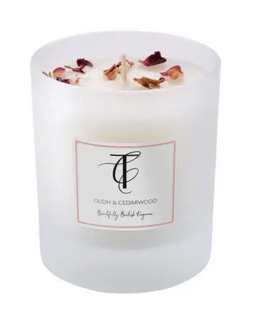 Oudh & Cedarwood Pastels 30cl Glass Candle