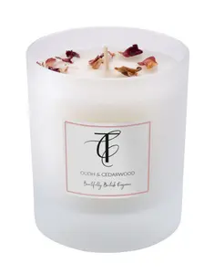 Oudh & Cedarwood Pastels 30cl Glass Candle
