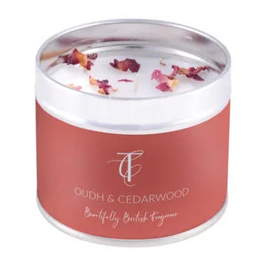 Oudh & Cedarwood Pastels Tin Candle