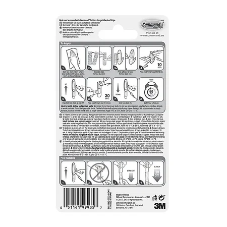 Outdoor Designer Hook - Bronze (1 Hook, 2 Strips/Pk) - image 5
