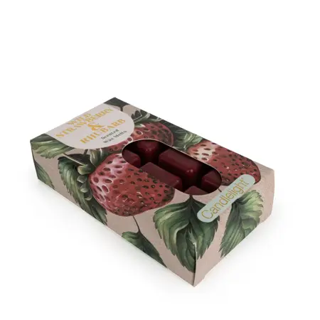Pack 8 Wax Melts Wild Strawberry & Rhubarb - image 2