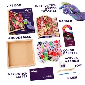 PASSION Wood & Craft DIY Succulents TM OKTO 21×21 cm - image 3