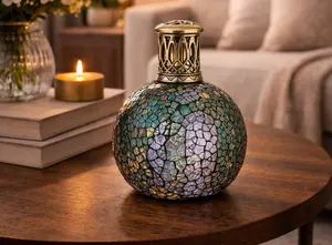 Peacock Feather Small Mosaic Fragrance Lamp - image 2