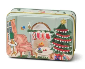 Persimmon & Chestnut Christmas Scented Candle Tin - image 1